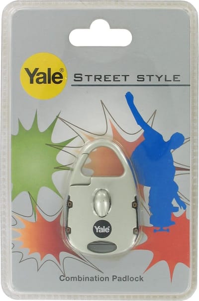 YALE kofferhangslot Street Style metaal met 4-cijferige code - cijferslot | GRIJS