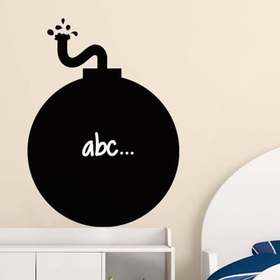Schoolbordsticker - uitwisbare zelfklevende muurstickers - BOMB DESIGN - 135x100cm