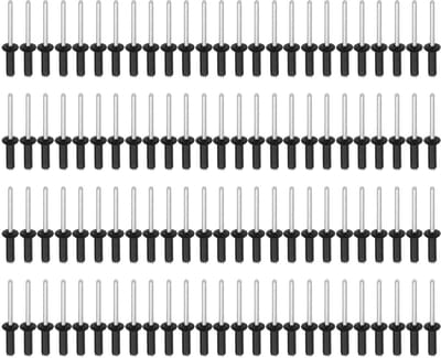Dailygoods- Klinknagels 100 Stuks - Brede Hoofdnagels - Blinde Klinknagels - Metaal - Duurzaam - Geschikt voor Bouw/Scheepsinstallatie - Bevestigingsnagels