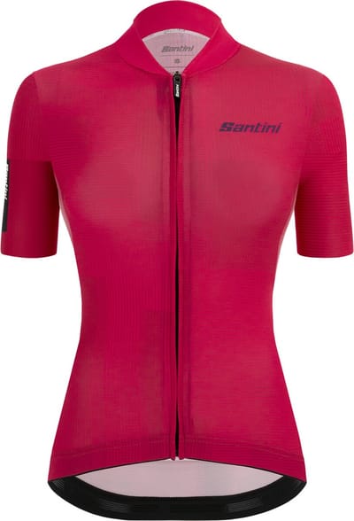 Santini Fietsshirt korte mouwen Dames Roze - Delta Kinetic - S/S Jersey For Lady Pink-L