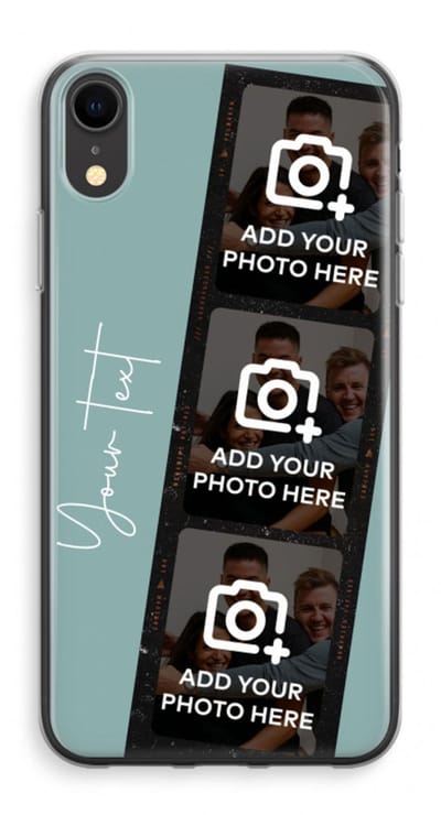 Gepersonaliseerd - Case Company® - Hoesje geschikt voor iPhone XR hoesje - Filmrol N°1 - Soft Cover Telefoonhoesje - Bescherming aan alle Kanten en Schermrand