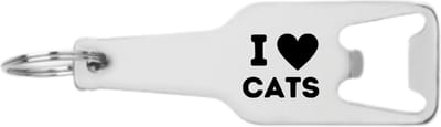 Akyol - i love cats flesopener - Katten - mensen met katten - huisdier - 105 x 25mm