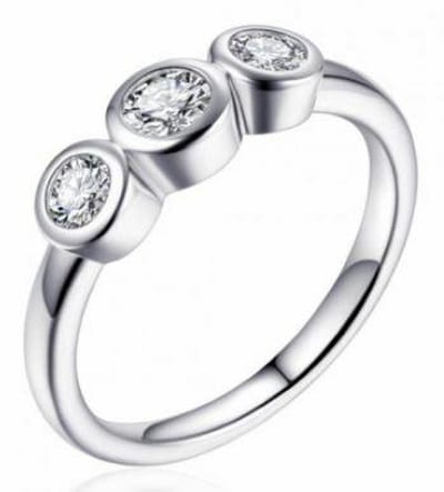 Schitterende Zilveren Ring