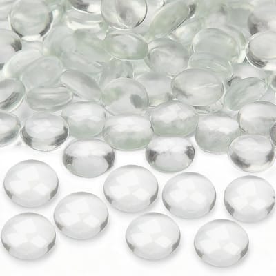 Transparante Glazen Decoratieve Kiezels - 200 Stuks - Ideaal voor Aquariums, Tuinlandschap en Bloempotten - 900g Decoratieve Kristallen