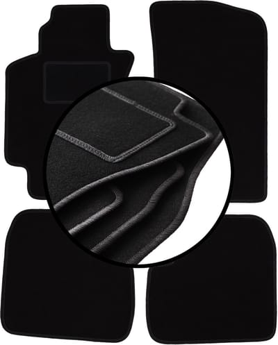 Set veloursmatten voor: Toyota Avensis I T22 sedan, stationwagen, liftback, hatchback (1997-2003)