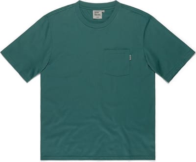 Vintage Industries T-shirt grijs Pocket T-shirt oceaanblauw