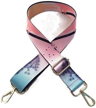 Dailygoods- Tasriem 130 cm - Verstelbaar - Katoen - Karabijnhaak - Gouden Hardware - 3,8 cm Breed - Schouderband