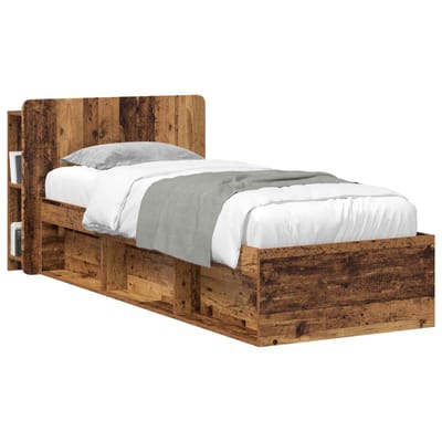 vidaXL - Hoofdeinde - Kast - met - opslag - Oud - hout - Bewerkt - hout