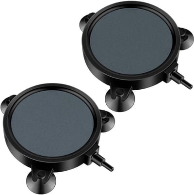 Dailygoods - Pawfly Aquarium 10 cm luchtsteen Disc Bubble Diffuser Loslaatgereedschap voor luchtpompen Emmers Visbekkens Vijvers DWC Reservoirs, 2-pack