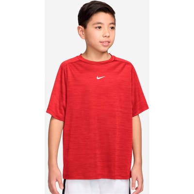 Nike Dri-FIT Multi Heather T-shirt Kinderen-donkerrood