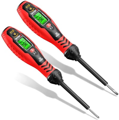 Spanningstester Set - Spanningszoeker Detector - Elektra Controleren - Contactloos Meten - 2 Stuks - Geel
