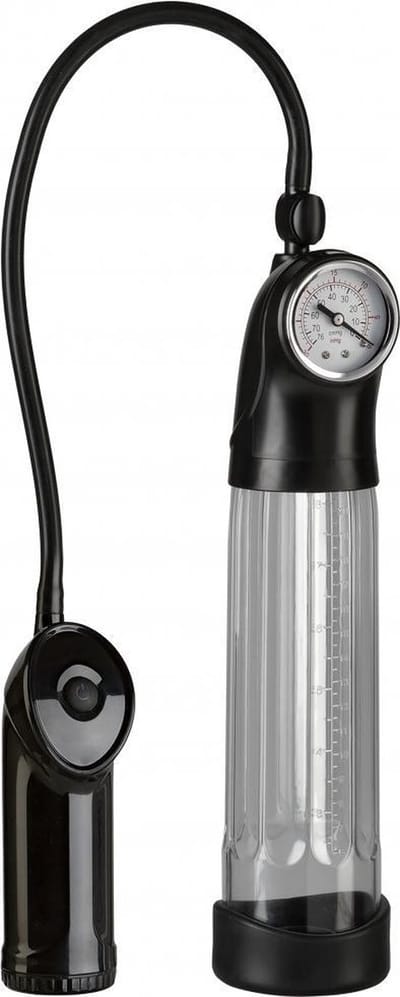 OptiMALE - Power Pump - Automatische Penispomp - Zwart/Transparant