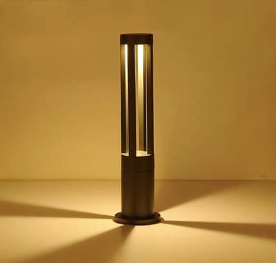 Buitenlamp Paal - Tuinpaal Led - Terras Verlichting - Waterdicht IP65 - 60 cm Hoog - Zwart