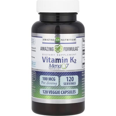 Nutrition étonnante, formules étonnantes™, vitamine K2, 100 mcg, 120 gélules végétales