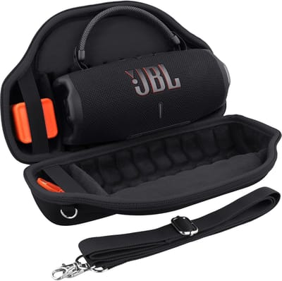 Reistas geschikt voor JBL Charge 6 – Harde EVA Beschermhoes met Schouderriem & Handgreep | Schokbestendig & Waterbestendig | Draagtas Bluetooth Luidspreker | Alleen Tas | Homery