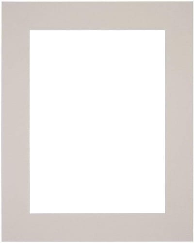 Passe-Partout Fotomaat 13x18 cm - Lijstmaat 24x30 cm - Grijs Graniet - Museumkarton - Fotolijst niet inbegrepen
