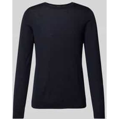 Gebreide pullover met geribde boorden