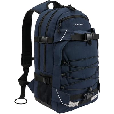 Forvert Canvas Laptop Louis Unisex Rugtas - marineblauw - Standard