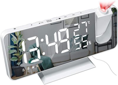 Digitale Wekker met Projectie en FM Radio - Groot Display