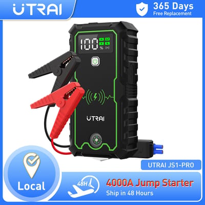 Utrai Power Bank 4000A Jump Starter Draagbare Oplader Auto Booster 12V Auto Uitgangspunt Apparaat Emergency Auto Batterij Starter