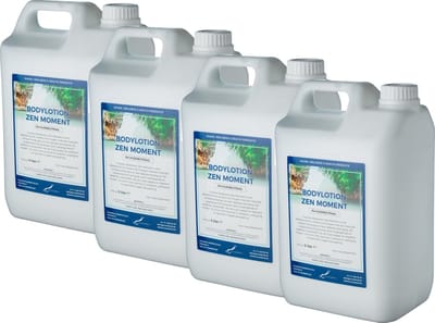 Bodylotion Zen Moment 5 Liter - set van 4 stuks - navulling - Voordeelverpakking