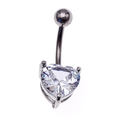Navel Piercing - Diamand Zilver