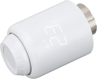 Slimme Thermostaat - Radiatorknop - Verwarming Regelen - Programmeerbaar Schema - M30 x 1.5mm - Wit