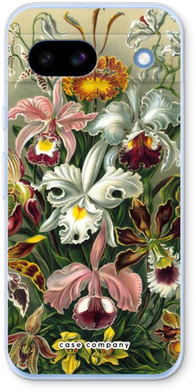 Case Company® - Hoesje geschikt voor Google Pixel 8a hoesje - Haeckel Orchidae - Soft Cover Telefoonhoesje - Bescherming aan alle Kanten en Schermrand