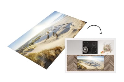 Keukenloper - Loper keuken - Zandduinen in Peniche Portugal - 120x60 cm - Keukenloper vinyl