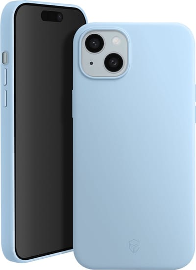 Force Case, MagSafe-compatibel, met siliconen versterkt hoesje Geschikt voor Apple iPhone 15, Blauw