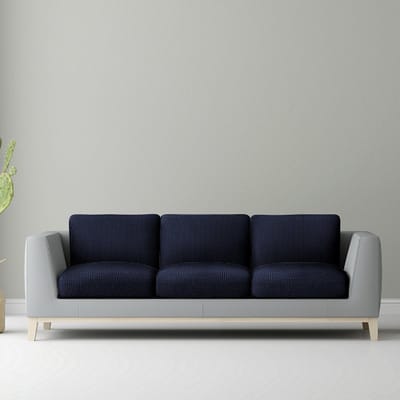 Belmarti® Zitkussenhoes Bali - 65cm tot 95cm breed Blauw - Universele Belmarti® zitkussen hoes voor elke zithoek - Multi-elastisch