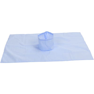 Massage Tafel Laken Katoen Wasbaar Comfortabel Massage Bed Hoes met Gezichtsgat voor Salon Spa 50x80 blauw