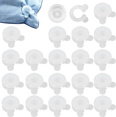 Antislip dekbedclips - 20 paar voor betrouwbare bevestiging van dekbed en dekbedovertrek, voorkomt verschuiven en houdt hoeken op hun plaats (3,5 cm)