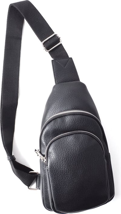 Kunstlederen crossbody Robin - zwart