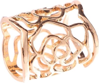 Fako Bijoux® - Sjaalklem - Sjaal Klem - Sjaal Ring - Tube - Roos - 22x27mm - Goudkleurig