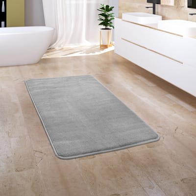 Paco Home Badkamerkleed Badmat Badvloerkleed Douchemat Pluizig Traagschuim 3D 60x100 cm