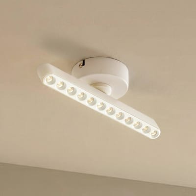 Lindby LED spot Eldrin, wit, 1-lamp, lichtpunten
