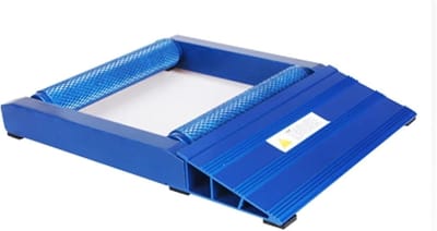 Motorfiets Rollerbank - Wielketting Plank - Onderhoud Motor - Duurzame Aluminium Constructie - 31x35x23 cm - Blauw
