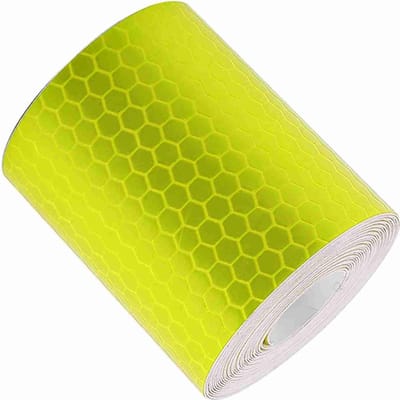 5cmx3m Veiligheidsplakband Reflecterende Tape Rol Sticker Voor Trailers Auto's Fietsen geel