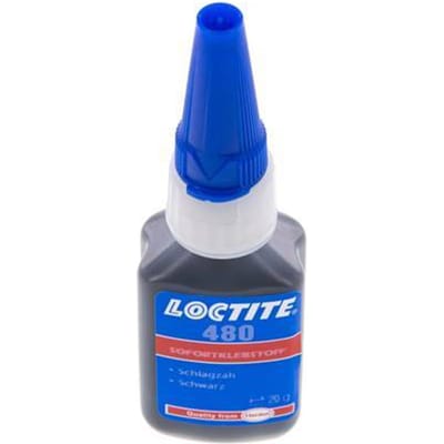 Loctite Instant Lijm 20ml Zwart 20-50s Uithardingstijd Metaal, Kunststof En Rubberoppervlakken