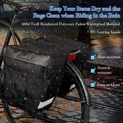 Waterdichte bagagedragertas - 28L - Fietstas voor op de bagagedrager - Fietszadeltassen accessoires