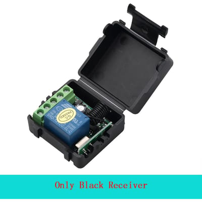 Télécommande sans fil 433 MHz, interrupteur sans fil DC 12V 1 canal, récepteur à relais RF 10A et émetteur 2 canaux pour serrure électromagnétique de porte olive