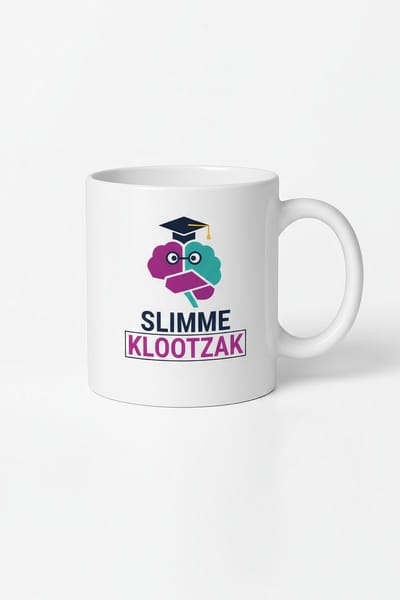 Slimme Klootzak Mok - Unieke Koffiemok met Brain Design