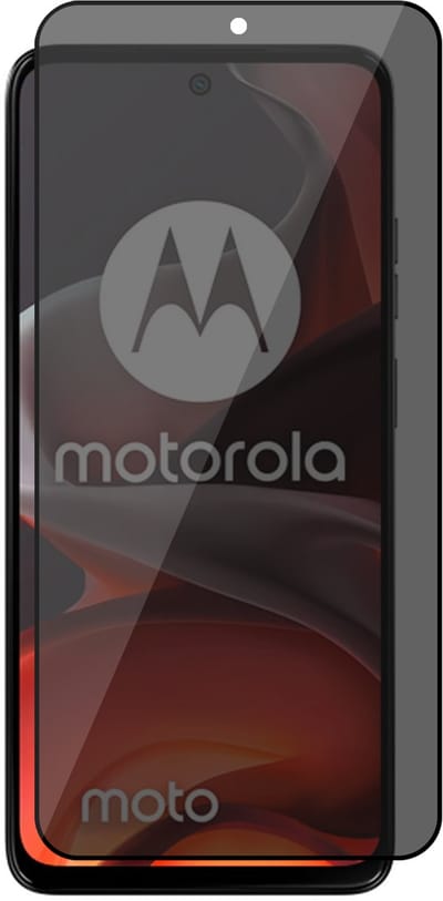 Privacy Screenprotector geschikt voor Motorola Moto G05 / G15 / G15 Power / E15 - Volledig Dekkend Glas Screen Protector