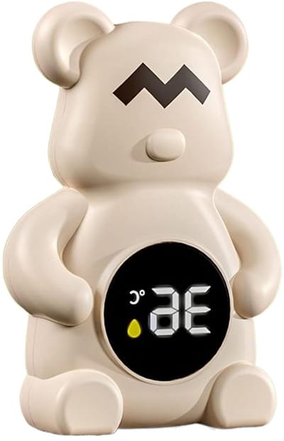 Baby Badthermometer - Bad Speelgoed - Veilig Baden - Drijvend Ontwerp - 15cm - Khaki