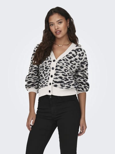 JDY Lorraine Animal Cardigan Vest Dames - Maat S