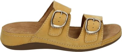 Clarks - CECILY STEP - Dames slippers - Kleur: Geel - Maat: 35.5