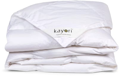 Kayori Anori Dekbed Lente/Herfst Dons - 240x220 - Gerecycled Ganzendons - Luchtig & Isolerend - Katoenen Tijk