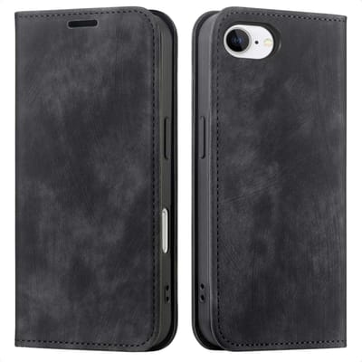 imoshion Hoesje - Geschikt voor Apple iPhone 17e / 16e - Slim Bookcase - Zwart