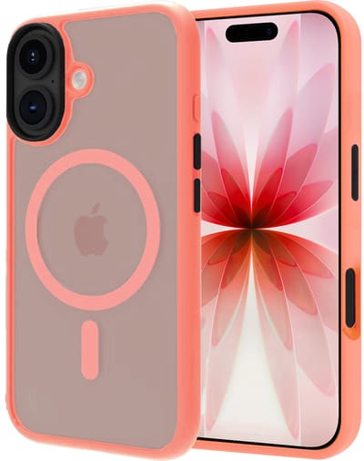 Hoesje - Geschikt voor Apple iPhone 17 - Magsafe Compatible - Sterk & Shockproof - Back Cover - Shock Proof Case - Telefoon Hoes Shockproof - Perzik